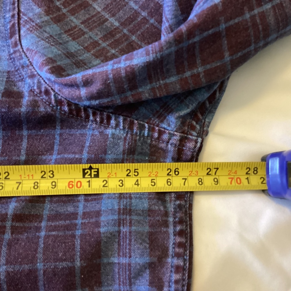 Men’s ASOS BLUE n PURPLE LONG SLEEVE BUTTON DOWN XXXL SHIRT EUC - Picture 6 of 7